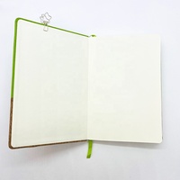 Carnets A5 personnalisés en gros 2026 – Agenda recyclé en tissu, couverture rigide avec fermeture élastique, en cuir PU et liège pour l'école
