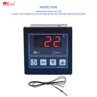 Contrôleur de température numérique ABS à double thermostat MEIKONG 220V, personnalisable OEM/ODM, usage industriel pour incubateur