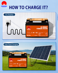 Batería de Plomo-Ácido Portátil 12V 55Ah, Inversor 150W UPS Plug and Play, Energía de Emergencia <span class=keywords><strong>Solar</strong></span> para el Hogar y Exteriores - Product Image 5