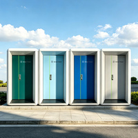 Toilettes portables pour événements, unité de toilettes autonettoyante intelligente avec expérience sans contact, idéale pour les festivals, les concerts, les toilettes publiques