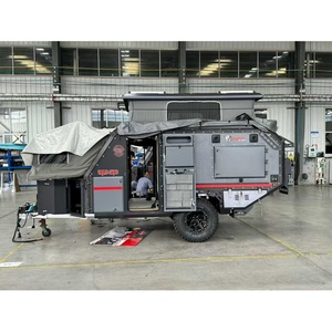Caravane hybride compacte robuste tout-terrain avec pneus tout-terrain et lit superposé - Product Image 1