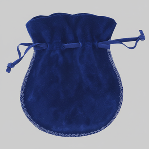 Sac en forme d'amphore double en velours bleu, satin, daim gaufré, recyclable, pour bougies, bijoux, bonbons, cadeaux, jouets imprimés, téléphones - Product Image 2