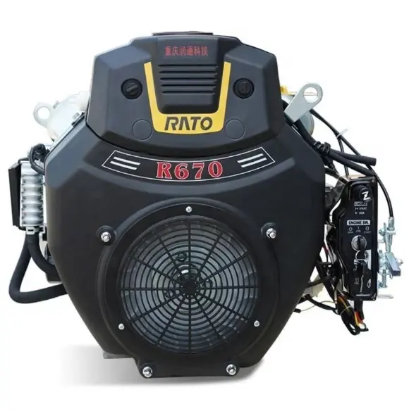 Rato r670 24 HP 670cc hai xi lanh động cơ xăng mịn chuyển Marine máy đùn làm sạch điện bắt đầu điều kiện mới