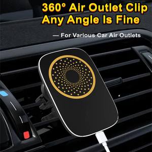 El más nuevo diseño estándar 15W cargador de coche inalámbrico magnético soporte de teléfono de ventilación de aire para iPhone 15 para Xiaomi para <span class=keywords><strong>Samsung</strong></span> - Product Image 3