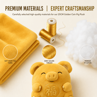Peluche personnalisée avec logo de la marque Casino Golden Coin Pig, personnage en peluche sur mesure, cadeau promotionnel de Noël ODM