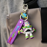 Porte-clés 3D personnalisés en PVC, design mignon de personnage de dessin animé, légers, cadeau promotionnel