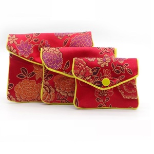 <span class=keywords><strong>Borsa</strong></span> in broccato di seta cinese ricamata marsupio portamonete di seta per collane, orecchini e bracciali - Product Image 5