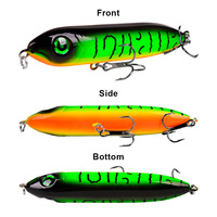 Leurre de pêche Luya en plastique 11,5g 10,2cm, 102mm, double hameçon, longue portée, pour la pêche en mer à la bar et au brochet, pêche en bateau