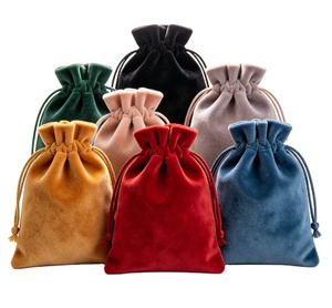 Bolsa de Terciopelo Personalizada con Cordón para Joyería, con Serigrafía, para Guardar Aretes, Collares y Pulseras Pequeños, para Regalo - Product Image 2