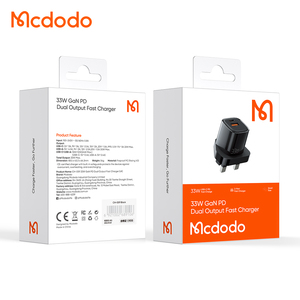 Mcdodo 059 33W pared Android cargador de carga rápida de doble puerto de carga rápida Usb C 20W 33W 33W <span class=keywords><strong>Mini</strong></span> GaN cargador adaptador de Reino Unido para xiaomi IP - Product Image 6