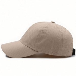 Casquette de sport unisexe d'été à séchage rapide, élastique et ajustable en polyester, couleur unie simple, respirante avec maille, style baseball - Product Image 4