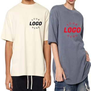 200gsm 100% 코튼 베이직 티셔츠 남녀공용 프리미엄 워시 티 남성과 여성 소프트 편안한 느슨한 맞는 짧은 소매 도매 - Product Image 2