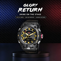 Jam Tangan Olahraga Digital Jam Tangan Digital LED Pria Jam Tangan Mewah Kasual Kebugaran Elektronik Multifungsi Modis Luar Ruangan Tahan Air Relojes