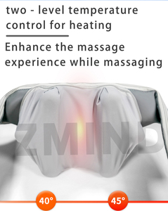 6D omuz ağrı kesici isıtma boyun masajı Shiatsu sırt ve boyun masajı ile ısı, 2 yoğunluğu - Product Image 5