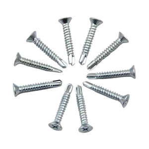 C1022A CSK <strong>Countersunk</strong> Cross Recessed Flat <strong>Head</strong> Self Drilling <strong>Screw</strong> Zinc Plated Wings Black Finish Metric Measurement System - Product Image 6