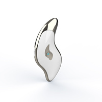 Masseur facial Gua Sha en acier inoxydable à micro-courant galvanique, thérapie thermique anti-rides