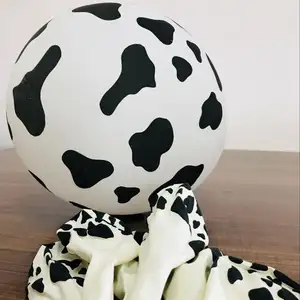Китайский завод Globos, воздушный шар с рисунком коровы, 12 дюймов, латексный воздушный шар с рисунком животных для украшения вечеринки и свадьбы
