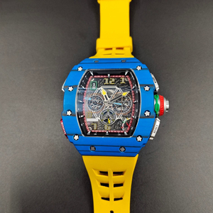 RM65-01 Men's Carbon Fiber <b>Chronograph</b> <b>Automatic</b> Mechanical Watch, 41mm, Colorful Sporty Fashion Watch - Product Image 2