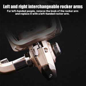 Moulinet de pêche à la ligne pour la pêche en mer et sur la plage, main droite, rapport de transmission 5,2:1, haute vitesse - Product Image 3