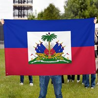 Drapeau national d'Haïti - Drapeau de grande taille - Indispensable pour les événements, les défilés et la décoration intérieure