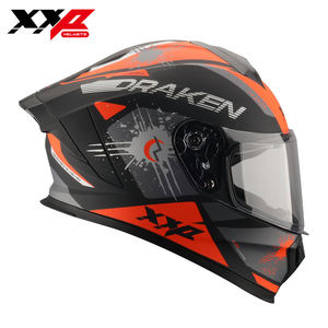 Casque de moto intégral ABS à libération rapide avec double visière XXP DRAKEN S, casque de motocross de course certifié DOT/ECE/CCC, garantie 6 mois - Product Image 4