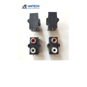 Nouveaux composants électroniques 2 broches 3 pôles, type scellé, rouge en haut et blanc en bas, prise audio et vidéo 2 broches - Product Image 1