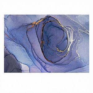 Lienzo Decorativo Abstracto con Impresión de Tinta, Arte Decorativo Moderno, Decoración de Pared con Diseño de Mármol, Lienzo Enrollado para Colgar - Product Image 1