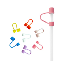 Embouts de paille en silicone réutilisables d'usine couvrent les pailles anti-déversement en silicone anti-poussière bouchon étanche pour la paille à boire