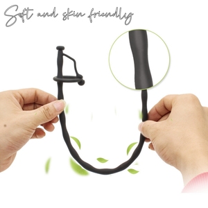 Männliches Silikon Langes Pferde auge Harnröhre <span class=keywords><strong>dilation</strong></span> Hohlrohr Penis Masturbation Männlicher Sklave Training SM Sexspielzeug - Product Image 5