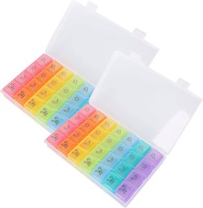 Organizador Semanal de Pastillas al por Mayor, 7 Días con 28 Compartimentos, Estuche de Plástico para Pastillas, 4 Tomas Diarias - Product Image 1