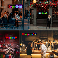 Panneau publicitaire LED flexible programmable par application, panneau de messages sans fil pour vitrine de magasin, bar, fenêtre de voiture
