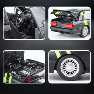 <span class=keywords><strong>Voiture</strong></span> de course miniature à rétrofriction en <span class=keywords><strong>métal</strong></span> moulé sous pression, modèle de supercar E30 à l'échelle 1:24, télécommandée 88RC, certifiée EN71 ASTM pour les 3 ans et plus - Product Image 4