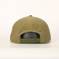 Casquette de golf formelle de haute qualité, vintage, à 6 panneaux, avec logo personnalisé, imperméable, perforée au laser, pour le sport