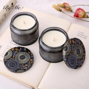 Vela Aromática Creativa en Vaso de Vidrio Grabado, Pequeña, Sin Humo, Semielaborada, Recuerdos de Boda, Regalo de Cumpleaños para Mejores Amigas - Product Image 5