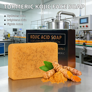 Sabun Batang Organik Buatan Tangan Kunyit Asam Kojic Lemon untuk Perawatan Kulit Wajah dan Mandi, Membersihkan, Anti Jerawat, Antiseptik, dan Memutihkan - Product Image 5