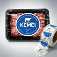 Autocollants ronds personnalisés avec logo imprimé, étiquettes autocollantes en rouleau avec finition mate laminée, imperméables pour les chips de pommes de terre