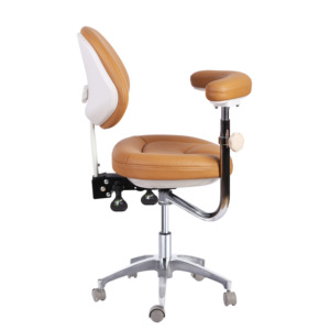 Tabouret dentaire, mobilier de clinique, tabouret ergonomique pour fauteuil dentaire avec dossier, tabouret médical pour assistant dentaire - Product Image 3