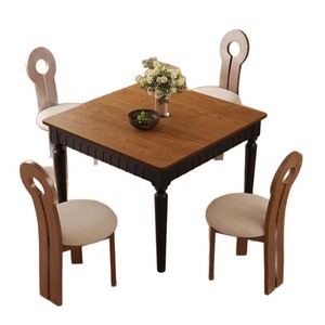 เก้าอี้ไม้เนื้อแข็งสไตล์ฝรั่งเศสย้อนยุคมีพนักพิงราคาสูงดีไซน์ทันสมัยเฟอร์นิเจอร์บ้านสำหรับห้องนั่งเล่นและโต๊ะรับประทานอาหาร - Product Image 5