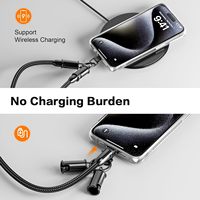 Nuevo cordón para teléfono celular Cable de carga tipo C Cable PD 3a Carga rápida Trenza de nailon Cable C a C para carga de teléfono móvil