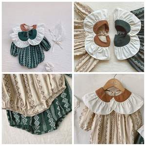 Mono de manga larga de bambú de Otoño de una pieza nueva moda 100% algodón orgánico recién <span class=keywords><strong>nacido</strong></span> 0- 24M Ropa de niña bebé - Product Image 2