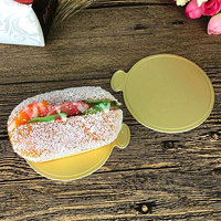 Plateaux en carton dorés miniatures pour gâteaux, cupcakes, pain, bonbons, desserts, traiteur