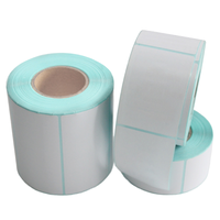 Rouleaux de papier thermique auto-adhésifs imperméables Jinshi triple protection 100*100mm personnalisables pour les supermarchés