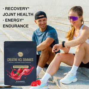 วิต้าเฮลท์ตี้ ชูการ์ฟรี สตรอว์เบอร์รี ครีเอทีน เอชซีแอล กัมมี่ส์ รับผลิตแบบ OEM ODM สำหรับใช้ในชีวิตประจำวันและสร้างแบรนด์ ครีเอทีน เอชซีแอล กัมมี่ส์ - Product Image 4