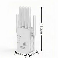 6 antenas 1200Mbps banda Dual inalámbrico Wifi repetidor extensor amplificador de señal repetidor de largo alcance Wi-Fi Punto de Acceso