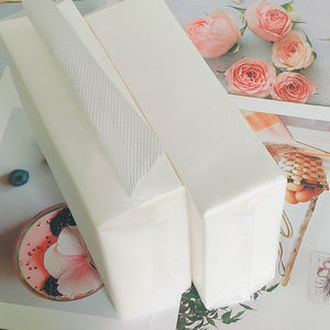 Usine de papier de Chine Pâte de bois vierge 1 pli <span class=keywords><strong>N</strong></span> pli essuie-mains avec design en relief Produits en papier de style sac blanc - Product Image 6