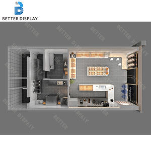 ชั้นวางคัพ<span class=keywords><strong>เค้ก</strong></span>ทันสมัยชั้นวาง3ชั้น<span class=keywords><strong>พ</strong></span>ร้อมกระจกนิรภัยสำหรับแสดงเบเกอรี่ - Product Image 5