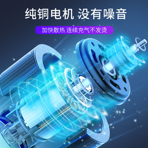 Bomba de aire portátil para coche Suntu, inflador de neumáticos eléctrico de 12V, 120W, 25L/min, para coches, motocicletas y bicicletas - Product Image 4