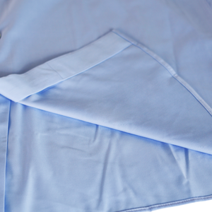 Chemise habillée homme bleu clair de qualité supérieure, mélange coton et polyester, manches longues, coupe ajustée, formelle, pour le bureau, infroissable, entretien facile - Product Image 4