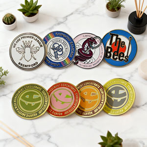 Insignia de Metal Personalizada con Diseño Personalizado, Insignia de Esmalte Suave, Insignia Dorada de Servicios de Bomberos Hecha a Medida - Product Image 2