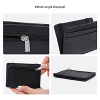 Dompet Lipat Pria Baru Dompet PU Ajaib Tempat Kartu Pria Dompet Koin Ramping Ber-resleting Grosir Dari Produsen